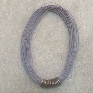 Purple multiple strand magnetic closure necklace OS NWOT